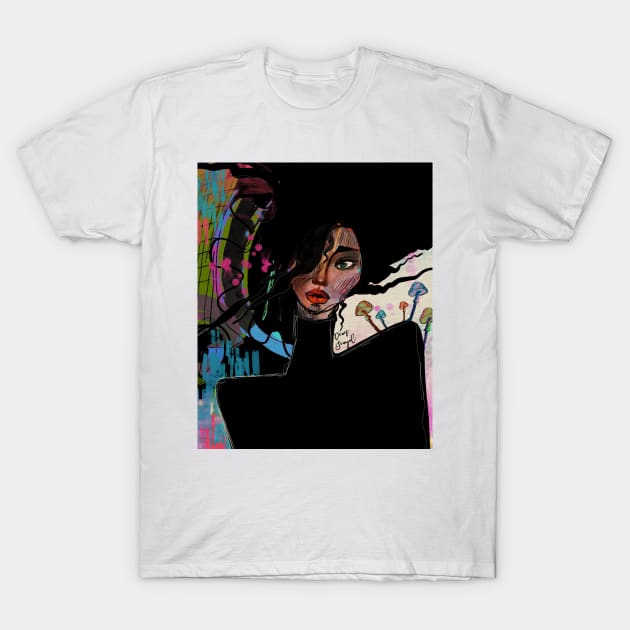 Abstract portrait T-Shirt by Colormyline by Denis Senyol